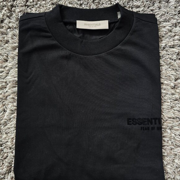 Essentials Fear of God Tee  - Black Shirts - Picture 2 of 8